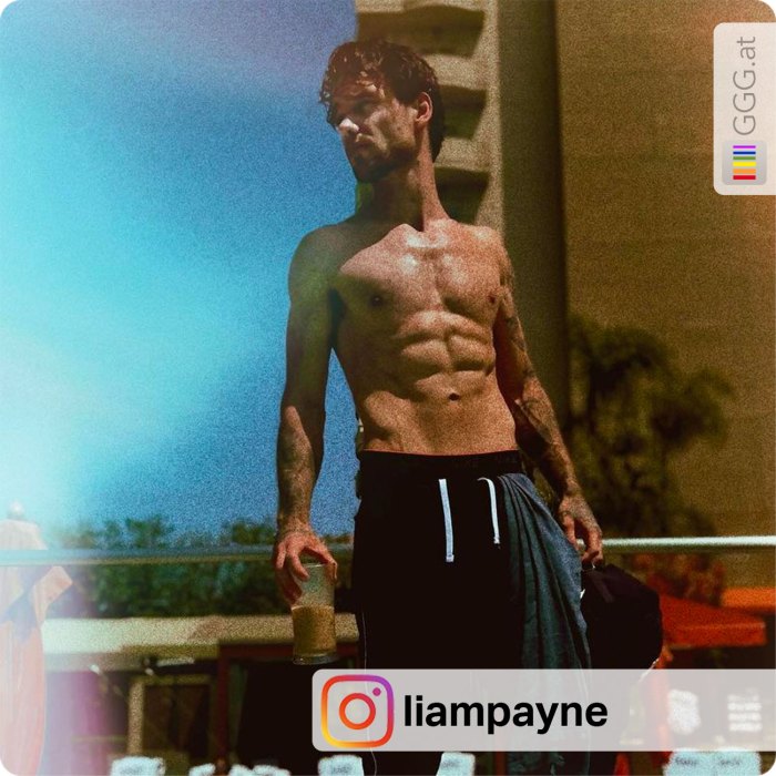 CHUTOGEL akun Instagram resmi Liam Payne